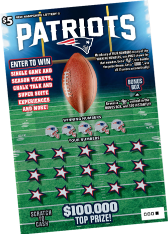 Patriots 5$ Scratch Ticket