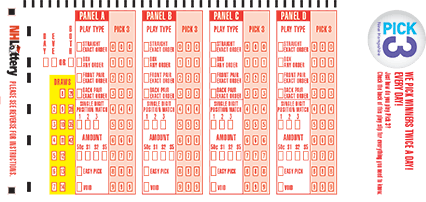 Pick 3 game ticket